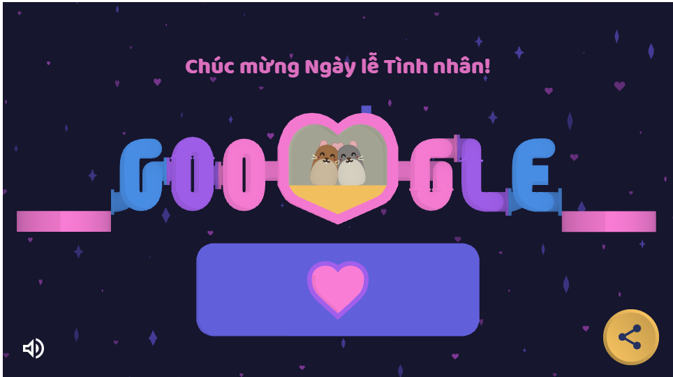 Nguồn gốc ngày lễ Valentine - Google Doodle chúc mừng A-connection.com.vn