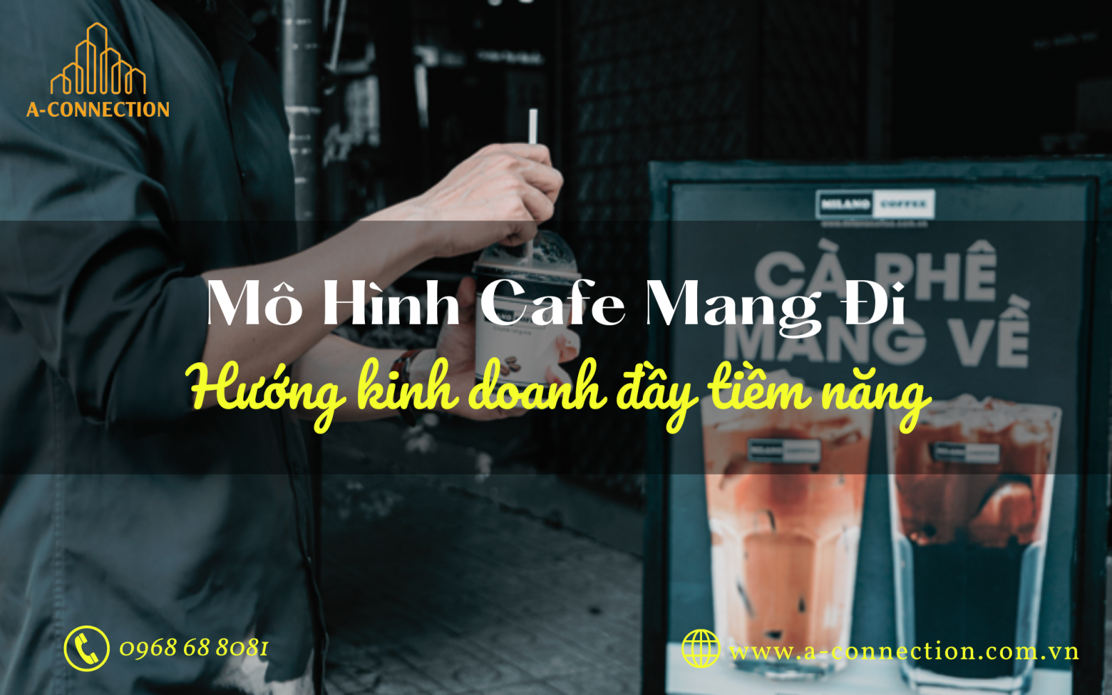 mô hình cafe mang đi