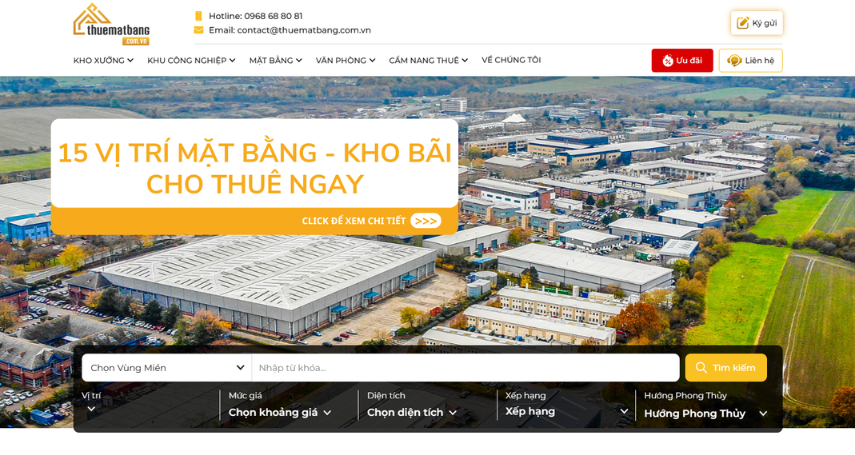 Nền tảng cho thuê bất động sản thương mại thuematbang.com