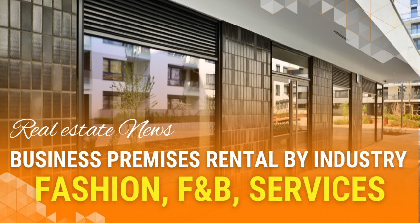 Renting business premises by industry