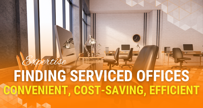 Experience in finding serviced offices.