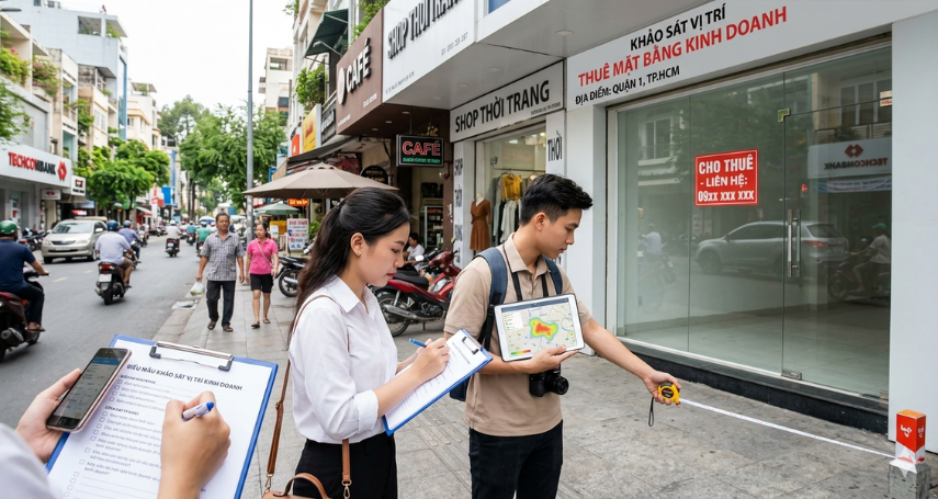 A-connection - Khảo sát mặt bằng kinh doanh