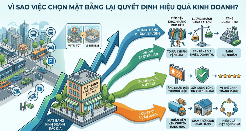 A-connection - Vì sao việc chọn mặt bằng kinh là yếu tố quyệt định hiệu quả kinh doanh