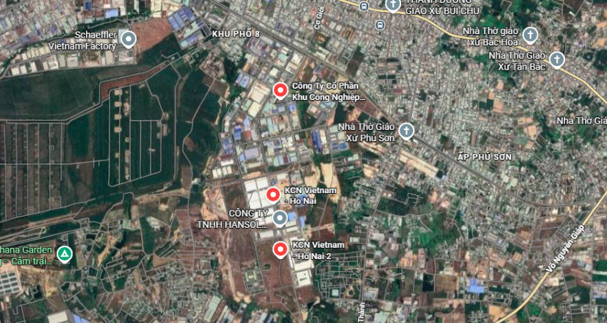 A-connection - Vị trí khu công nghiệp Hố Nai